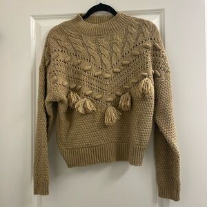 Mango pompom knit sweater